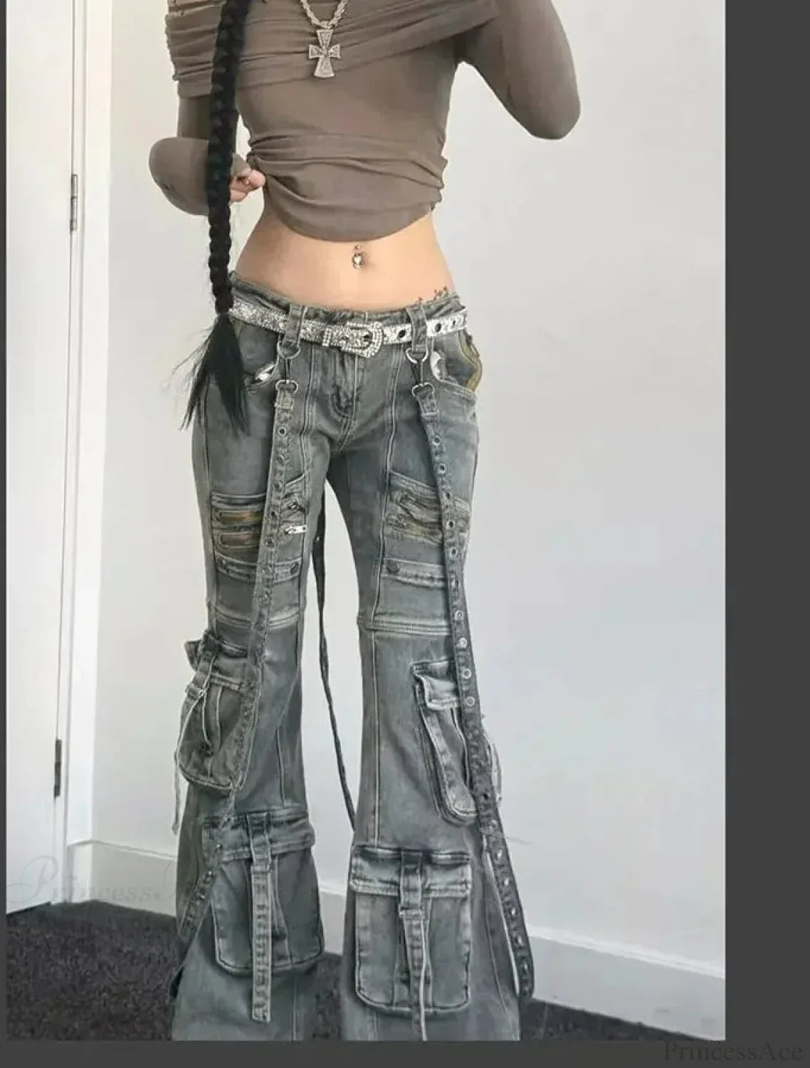 Slim Fit Gothic Lace-up Vintage Pant

Modified Title: Thin Fit Gothic Lace-up Antique Pant