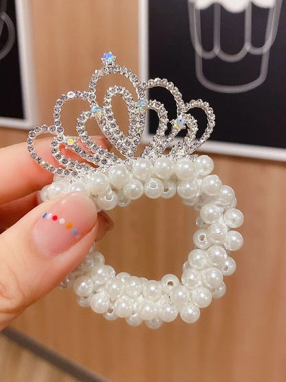 1pc Kid's Girls' Hair Ties Hair Tie For Street Daily Birthday Festival Head Handmade Imitation Pearl 1 2 3 for Women