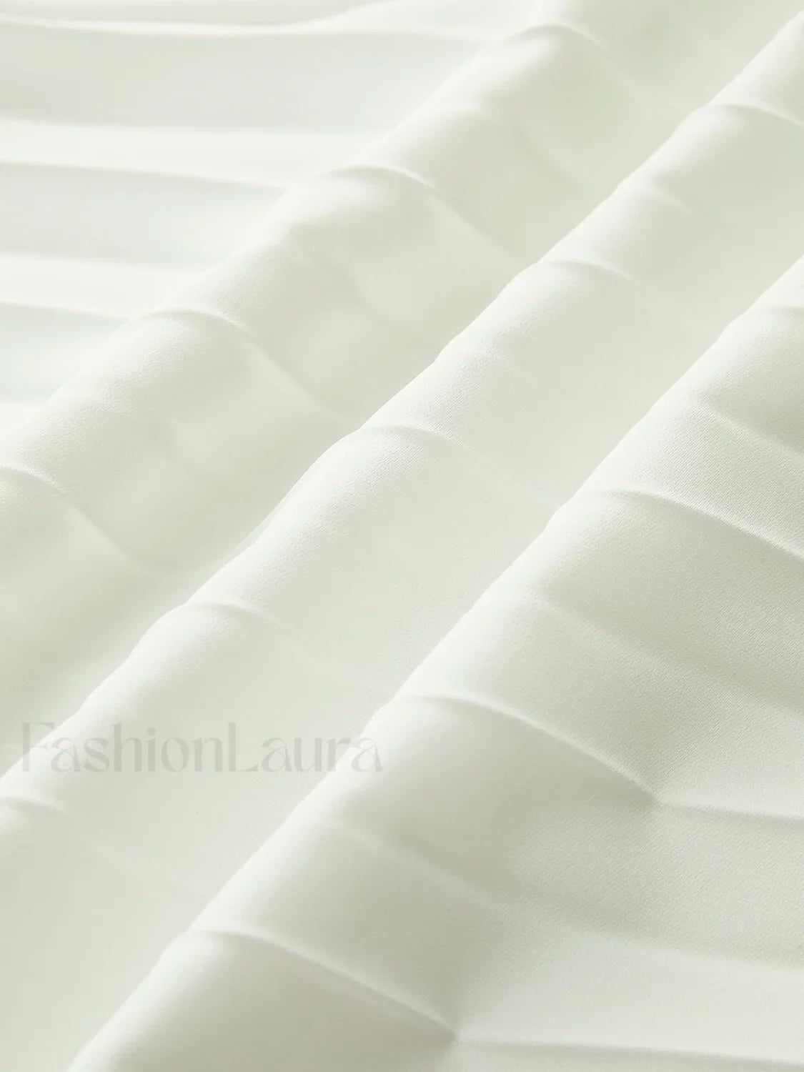 Solid Pleated Strapless Split Dress