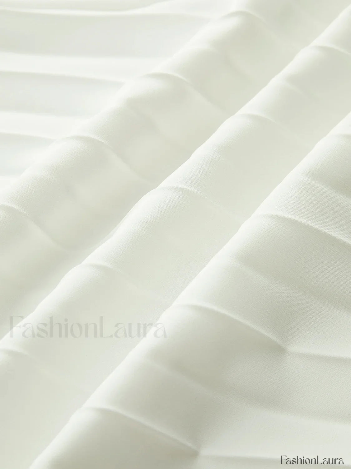 Solid Pleated Strapless Split Dress