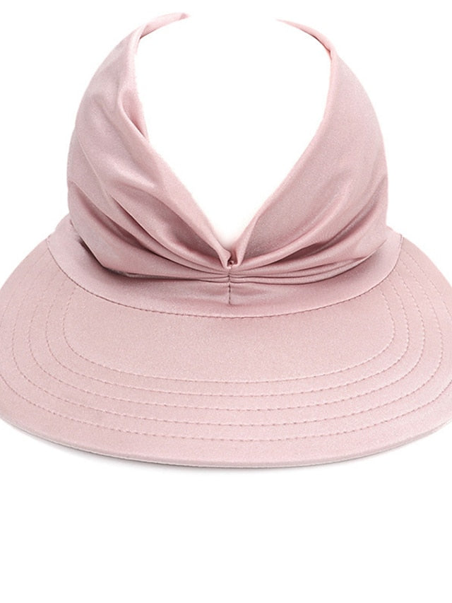 Sun Hat Floppy Hat Outdoor Daily Crystal / Rhinestone Solid / Plain Color Polyester Boho Casual Casual / Daily 1 pcs for Women