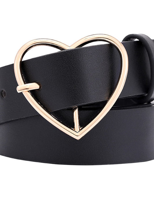 Belt PU Black Brown Coffee Waist Belt Daily Work Pure Color / Spring / Summer / Fall / Winter / Alloy for Women