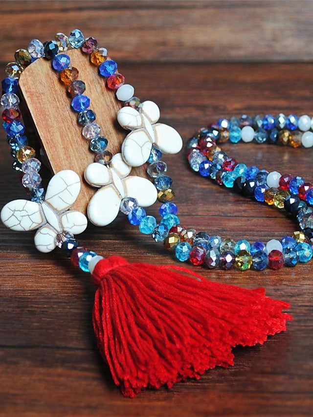 necklace Chic Modern Street Butterfly Necklaces & Color Crystal  Bohemia Sweater Necklace / Blue / Pink / Fall / Winter for Women