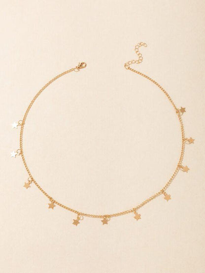 Star Tassel Charm Necklace for Women