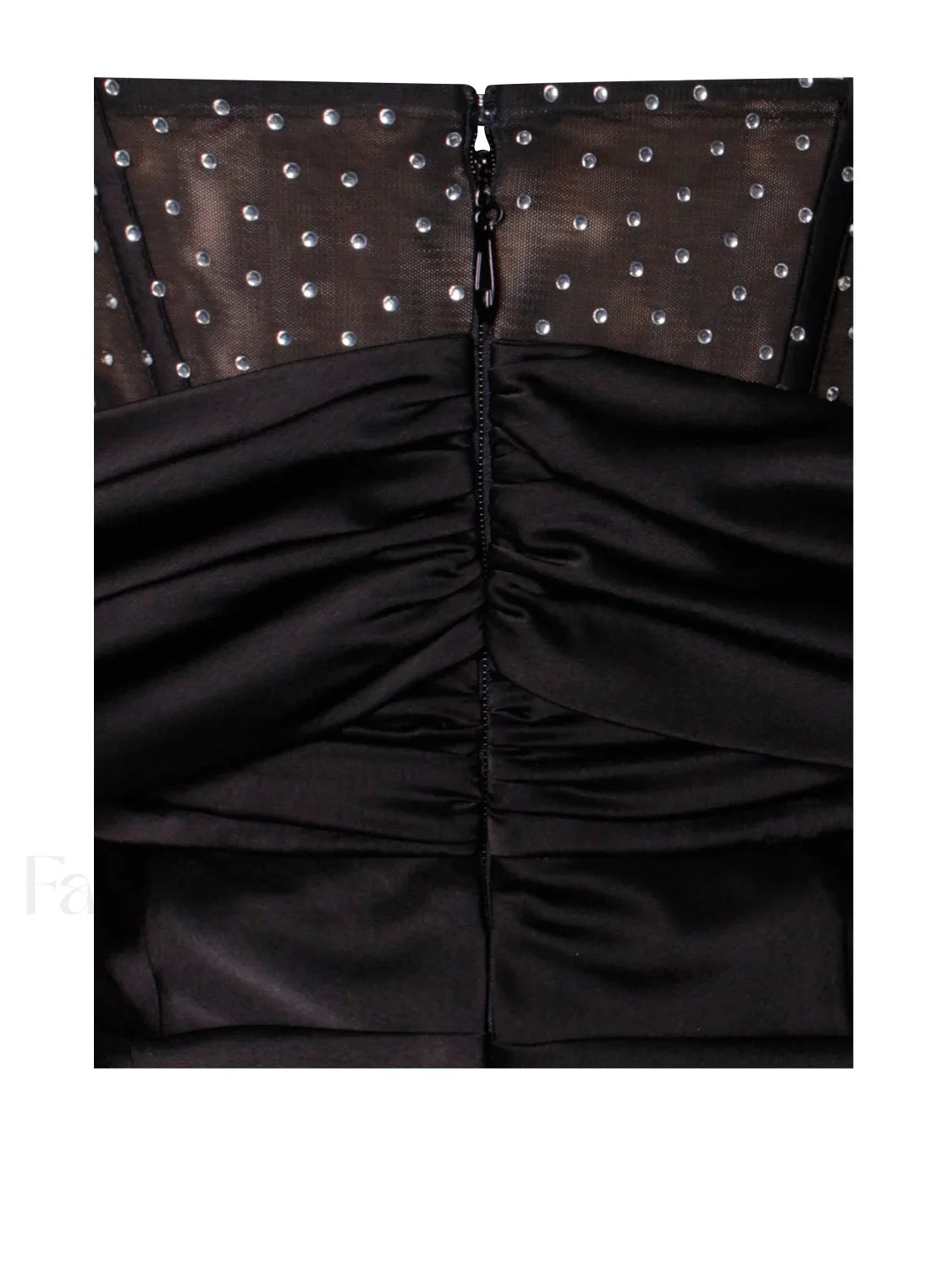 Stella Black Off Shoulder Graceful Crystal Corset Satin Gown