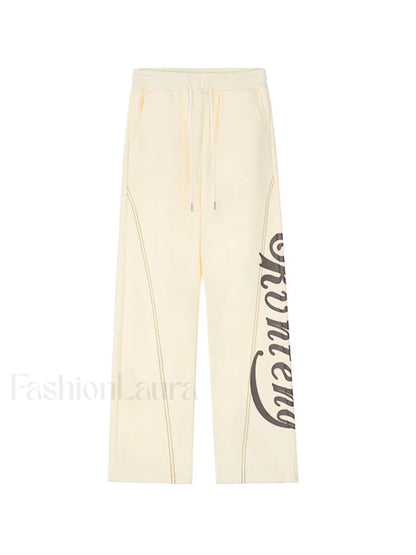 Stitch Design Logo Baggy Sweatpants