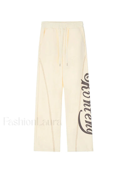 Stitch Design Logo Baggy Sweatpants