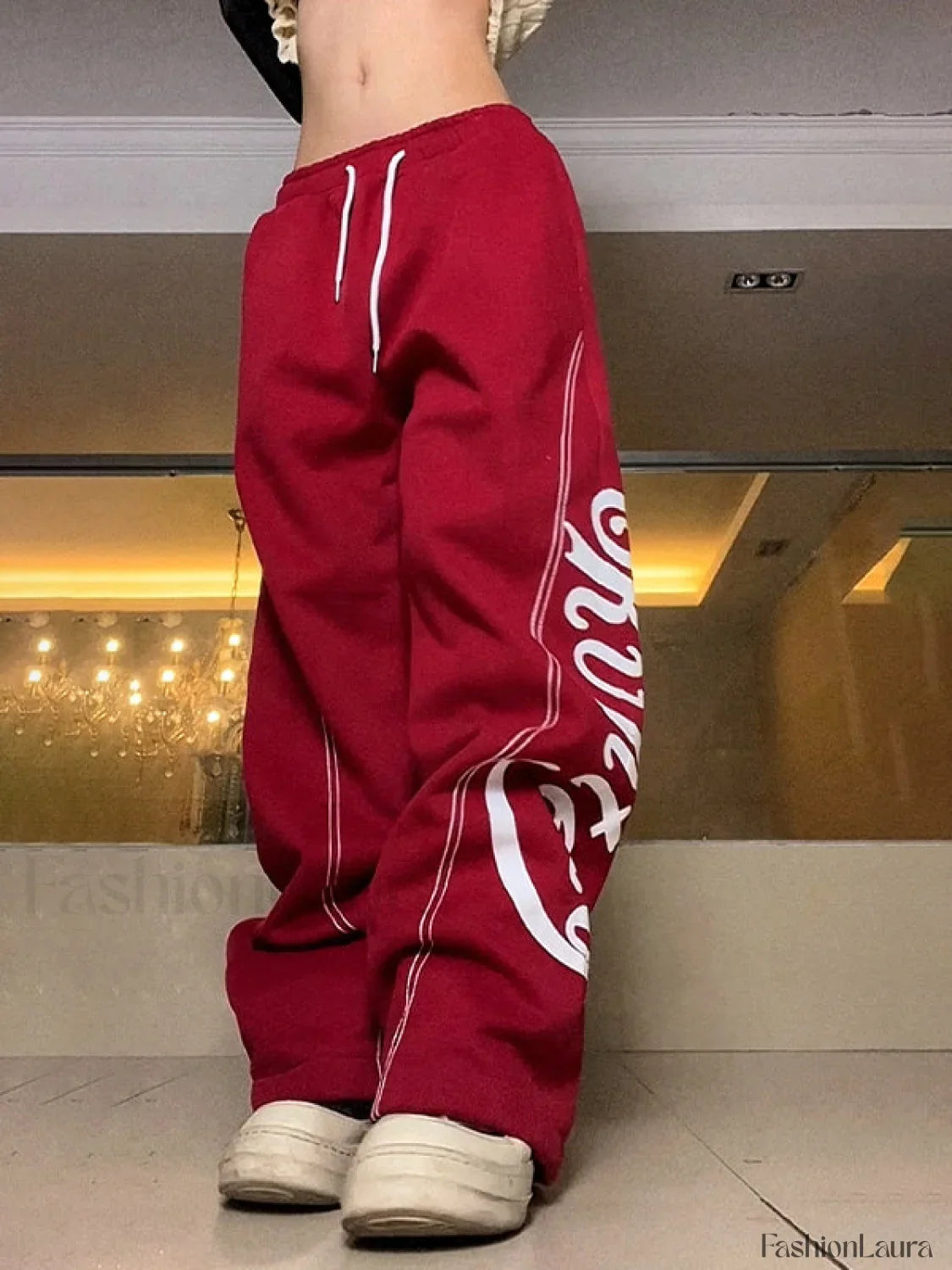 Stitch Design Logo Baggy Sweatpants