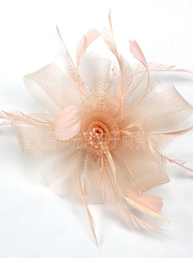 Hair Clip Party Party Solid Color Headwear / White / Red / Blue / Fall / Winter for Women