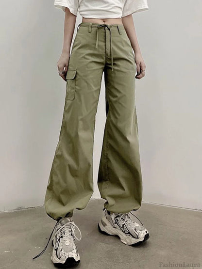 Straight Leg Pocket Cargo Pants