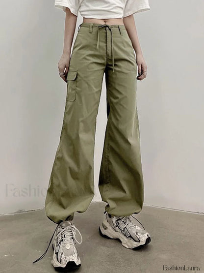 Straight Leg Pocket Cargo Pants