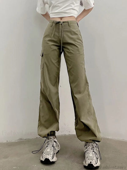 Straight Leg Pocket Cargo Pants