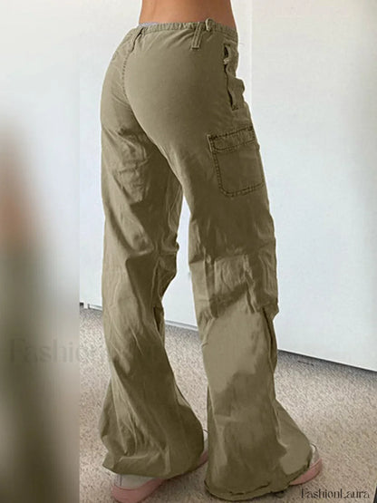 Straight Leg Pocket Cargo Pants