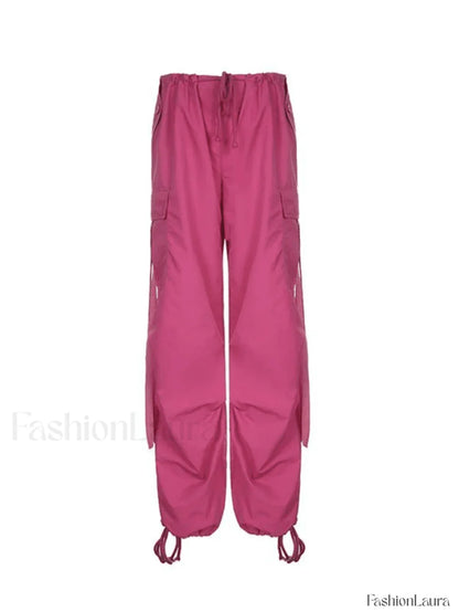 Strap Detail Y2K Cargo Pants