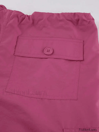 Strap Detail Y2K Cargo Pants