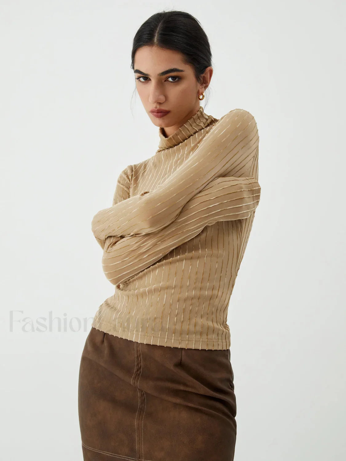 Striped Long Graceful Sleeve Shirt