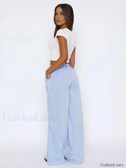 Styling Striped Graceful Long Pants
