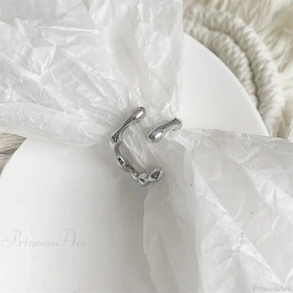 Stylish Silver Simple Gothic Ring