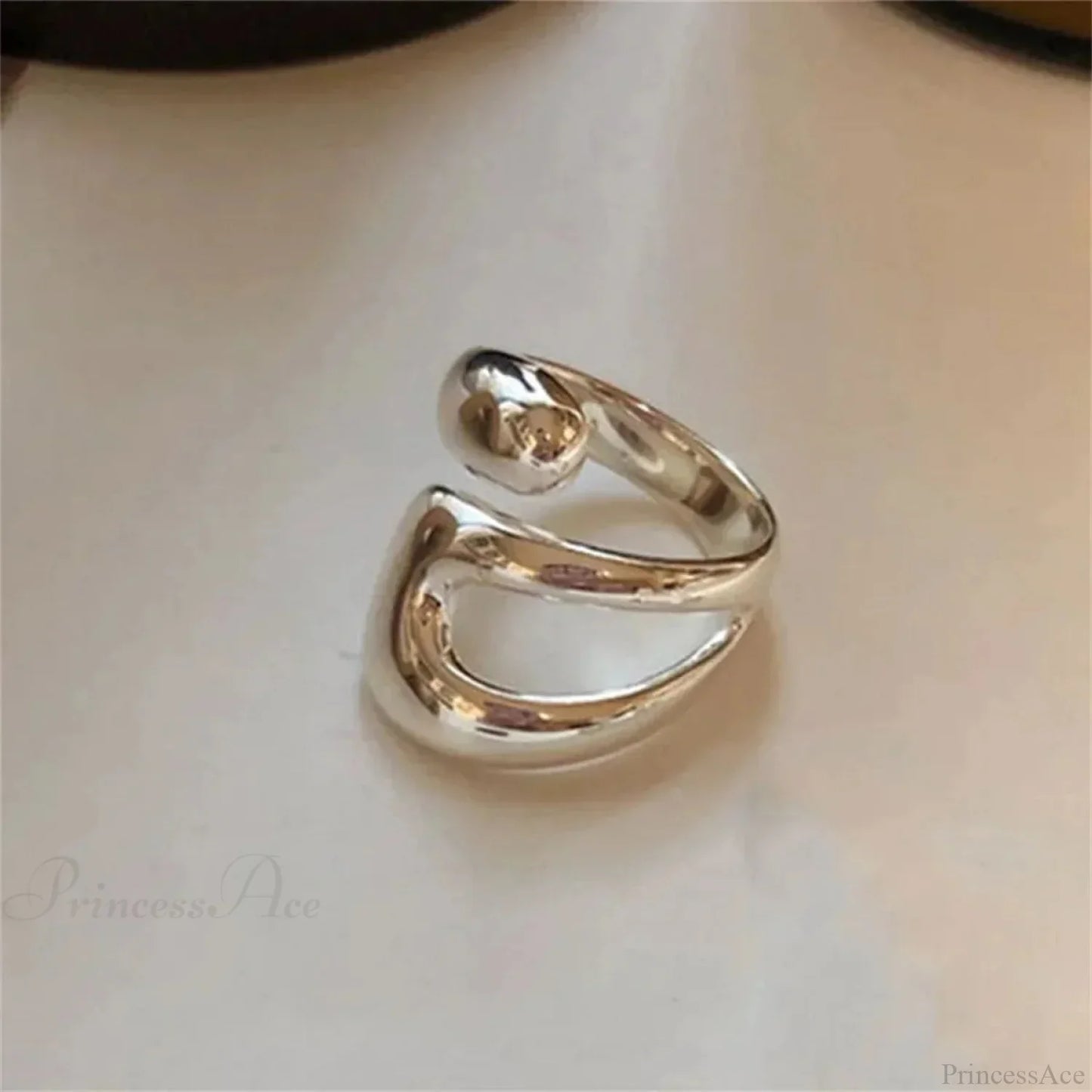 Stylish Silver Simple Gothic Ring