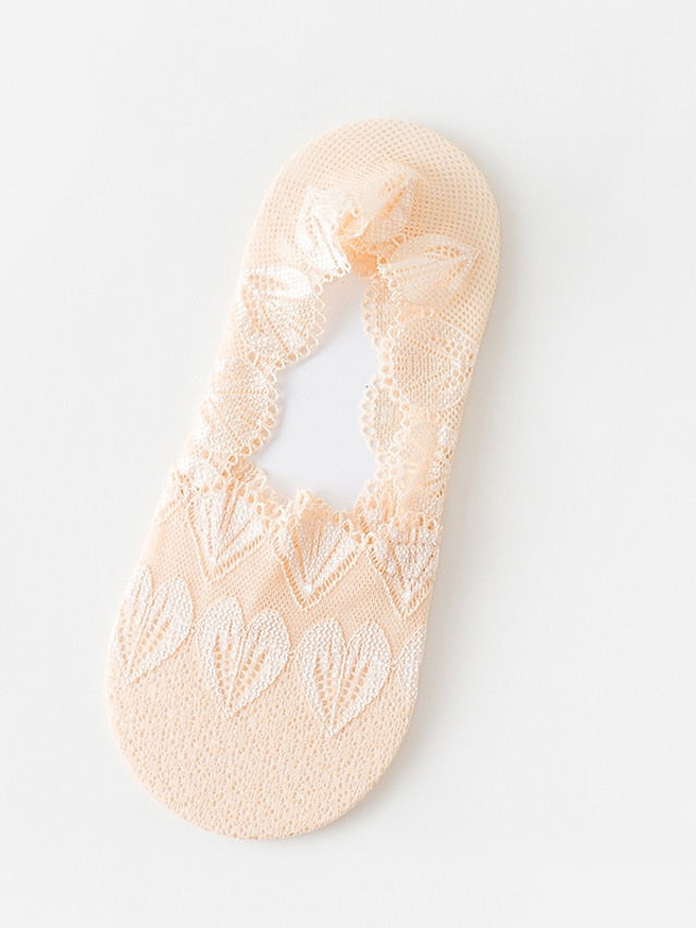 1 Pair Socks Solid Colored Antibacterial / Deodorant / Leg Shaping Simple Style Polyester / Cotton EU36-EU46 for Women