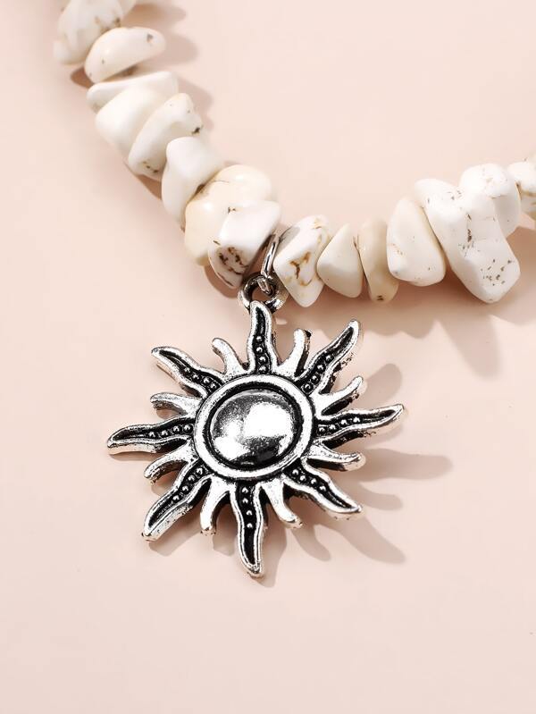 Sun Pendant Necklace for Women