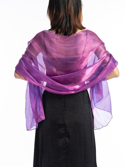 Shawls & Wraps Wedding Party Special Occasion Camel Silver Red Scarf Pure Color / Spring / Summer / Fall / Winter / Polyester for Women