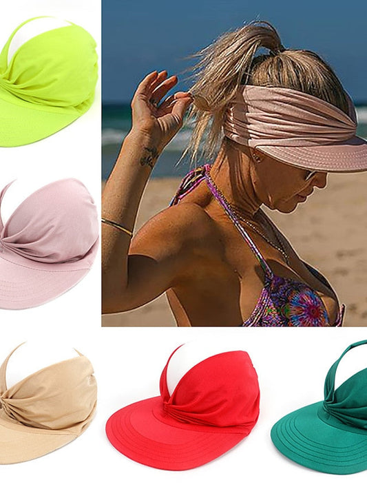 Sun Hat Floppy Hat Outdoor Daily Crystal / Rhinestone Solid / Plain Color Polyester Boho Casual Casual / Daily 1 pcs for Women