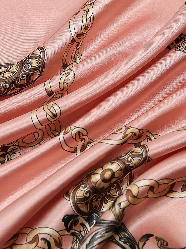 1pcs 90*90cm Square Silk Scarves Women Foulard Head Office Ladies Shawl Wrap Muffler Pareo Bandanna Female Print Hijab Poncho Beach for Women