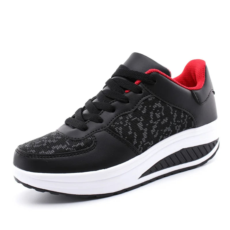 Women's Casual Black Suede Trainers with Lace-Up Closure | Ideal for All Seasons