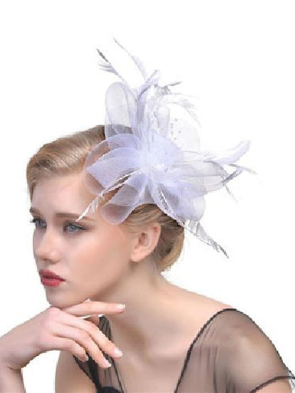 Hair Clip Party Party Solid Color Headwear / White / Red / Blue / Fall / Winter for Women