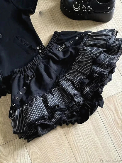 Tall Waist Cake Lace Antique Skirt