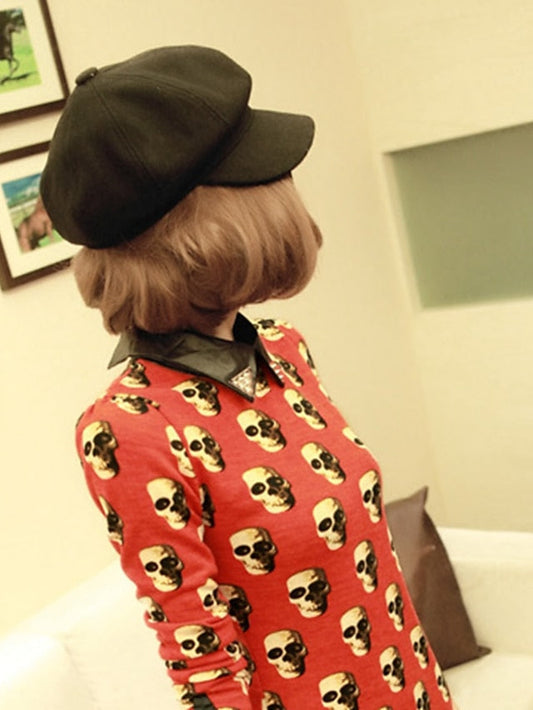 Hat Beret Hat Black Gray Street Daily Pure Color Pure Color Warm for Women