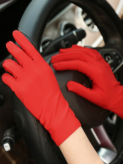 Gloves Party / Evening Daily Solid / Plain Color Spandex Simple Style Sweet Wedding Casual / Daily 1 Pair for Women