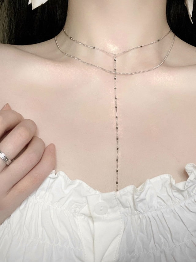 1 PC Necklace for Women Dainty Gold Long Necklaces 14k Gold Plated Heart Pearl CZ Teardrop Pendant Necklace Simple Gold Drop Necklace Trendy Y Necklace Fashion Gold Jewelry for Women Girls for Women