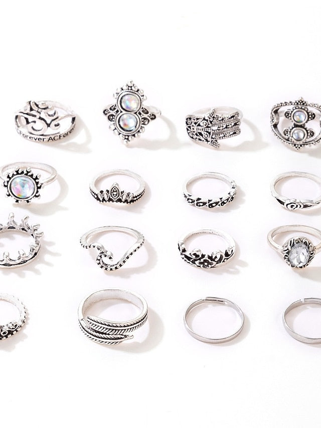 Rings Archaistic Outdoor Flower Ring for Women