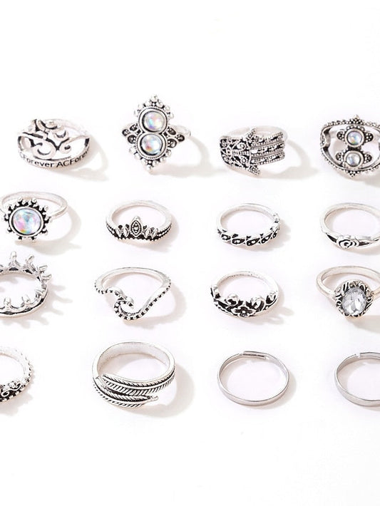 Rings Archaistic Outdoor Flower Ring for Women
