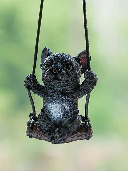 New Car Charm Pendant Swing Pug Pug Dog Car Supplies for Women