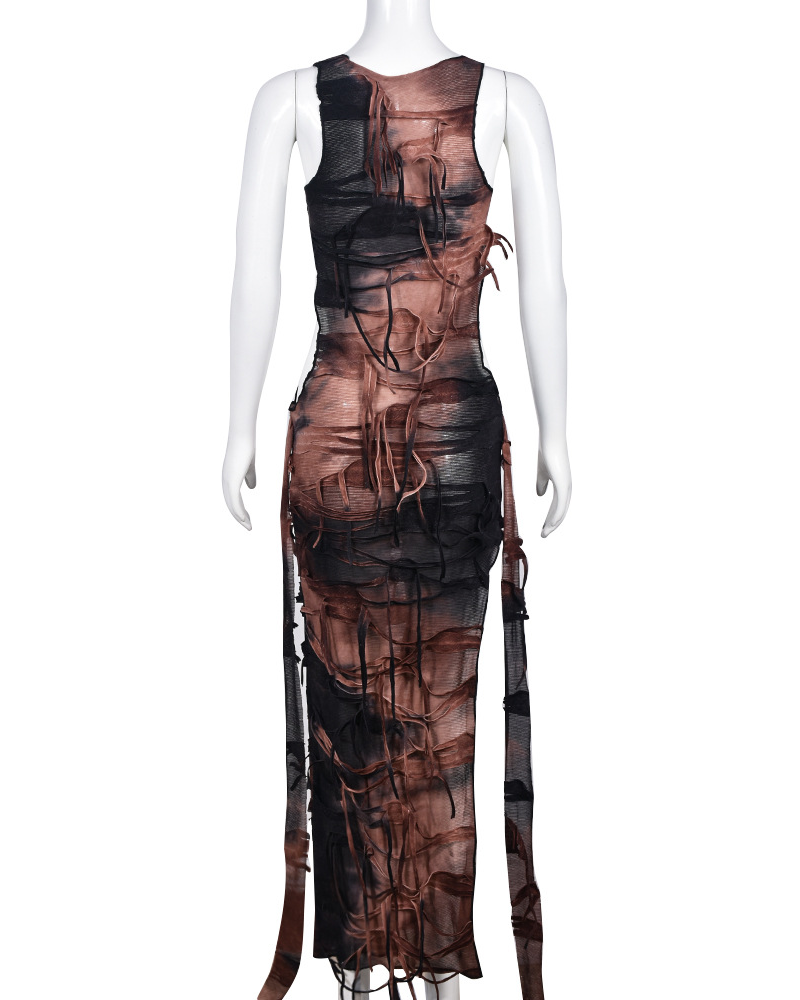 Tassel Hollow Dress