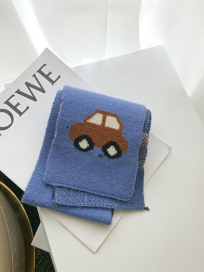 Kids Scarf Autumn Winter Fashion Children's Knitting Baby Bib Soft Knitting Winter Versatile Female Warm Girl Boy fit 2-4 Years Old for Women