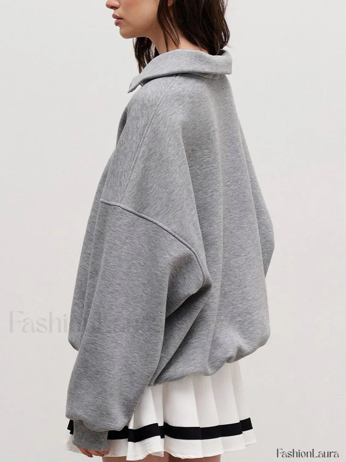 The Way To Trendy Go Zippered Sweatshirt