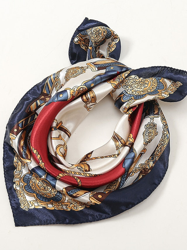 Neckerchief Gift Daily Holiday Tie Dye Polyester Bohemia Decoration Casual 1 PC for Women