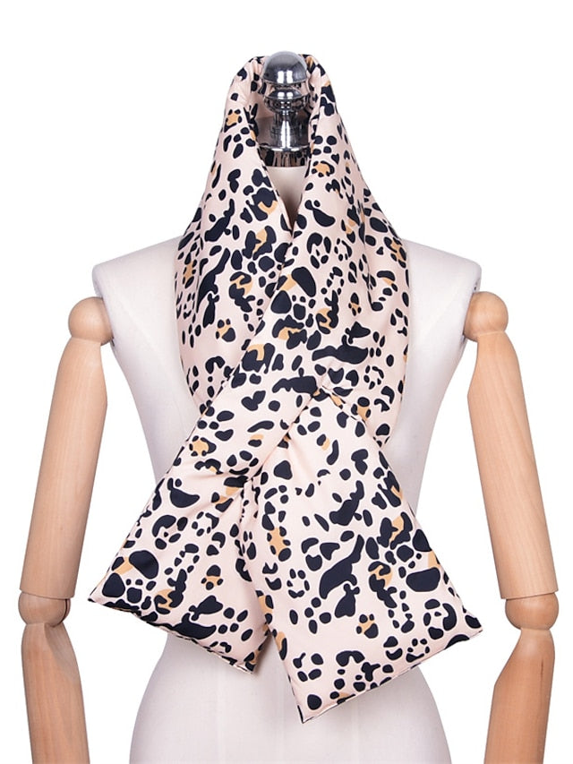 Shawls & Wraps Outdoor Dailywear Weekend Beige Black White Scarf Leopard for Women