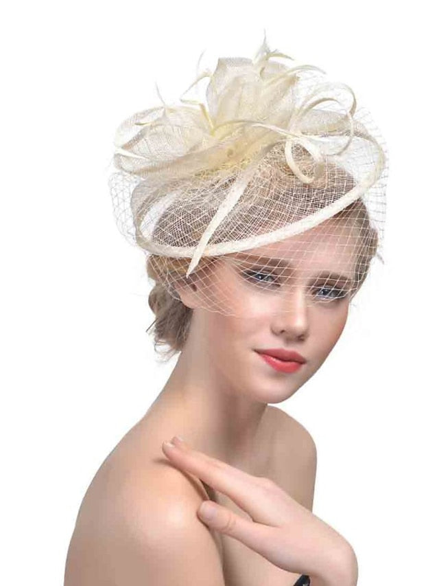 Hair Clip Party Party Solid Color Headwear / Black / Yellow / Red / Blue / Purple for Women