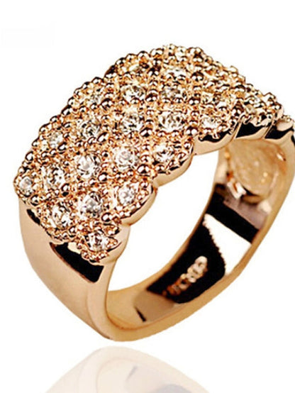 1PC Ring Adjustable Ring For AAA Cubic Zirconia White Wedding Daily Alloy Classic for Women