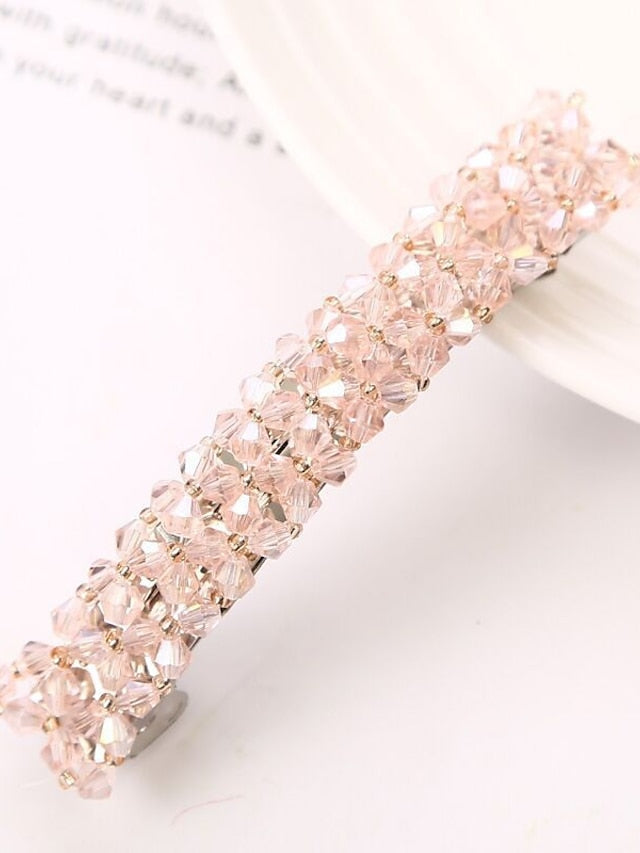 1PC Hair Clip For Daily Glitter Shiny Reinstone Alloy for Women