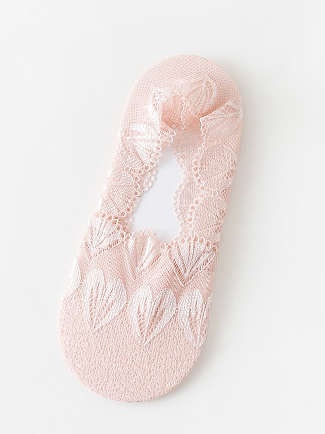 1 Pair Socks Solid Colored Antibacterial / Deodorant / Leg Shaping Simple Style Polyester / Cotton EU36-EU46 for Women