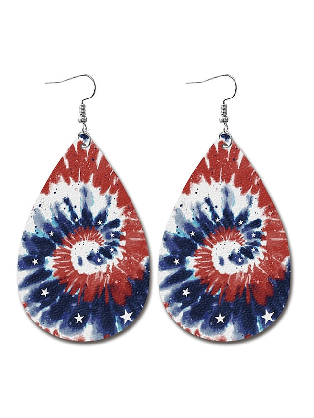 Earrings Fashion Outdoor National Flag Earring for Women