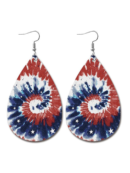 Earrings Fashion Outdoor National Flag Earring for Women
