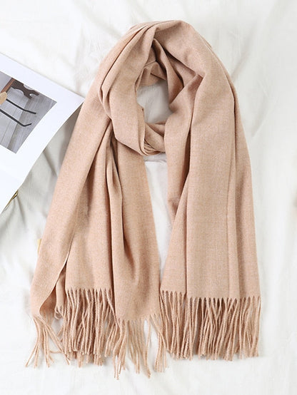 Shawls & Wraps Party Black Scarf Pure Color / Basic / Red / Fall / Winter / Polyester for Women