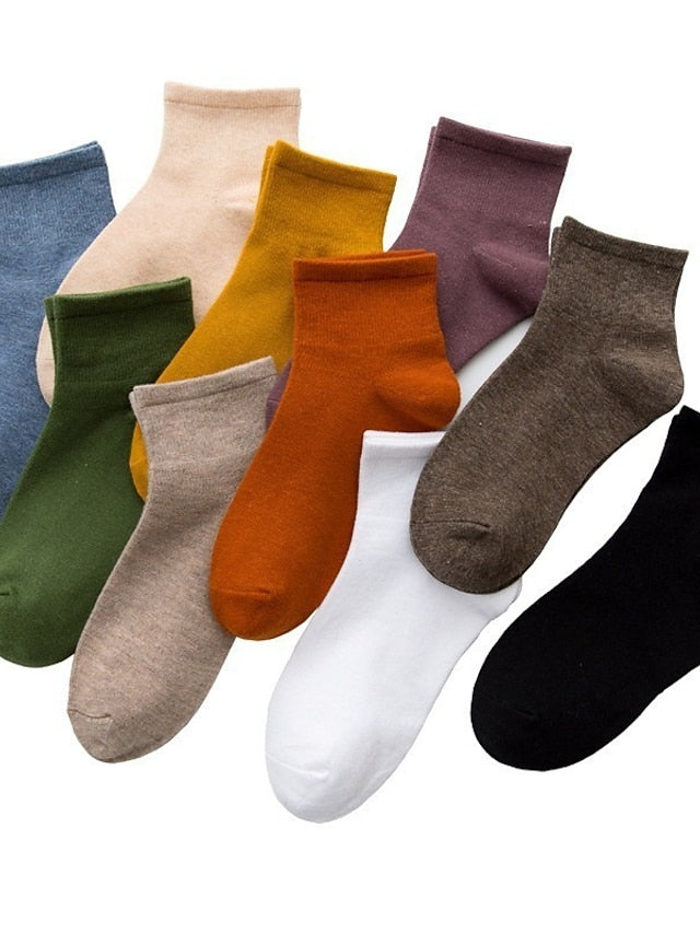 3 Pairs Anckle Socks Low Cut Socks Home Sports & Outdoor Holiday Polyester Cotton Sports & Outdoors Casual Sweet 3 Pairs for Women